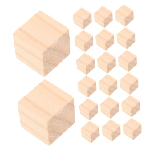 jojofuny 20 Stück Teiliges Natürliche Holzklötze Quadratisch Ungeschliffen Sichere Bastelwürfel für DIY Handwerk Montessori Lernspielzeug Fördert Kreativität und Motorische Fähigkeiten bei jojofuny 20 Stück Teiliges Natürliche Holzklötze Quadratisch Ungeschliffen Sichere Bastelwürfel für DIY Handwerk Montessori Lernspielzeug Fördert Kreativität und Motorische Fähigkeiten bei von jojofuny