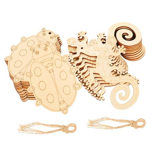 jojofuny 20 Stück Teiliges Naturbelassene Holzanhänger Insekten motive DIY Basteln Unbemalt Beidseitig Bemalbar für Kreative Handarbeiten und Partydekoration mit Blanker Glatter Oberfläche jojofuny 20 Stück Teiliges Naturbelassene Holzanhänger Insekten motive DIY Basteln Unbemalt Beidseitig Bemalbar für Kreative Handarbeiten und Partydekoration mit Blanker Glatter Oberfläche von jojofuny