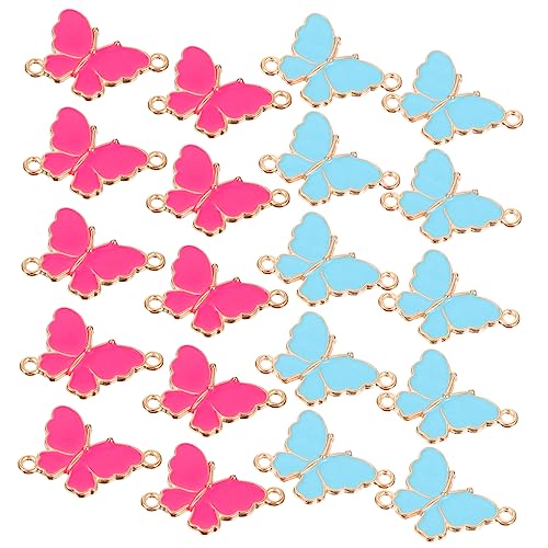 jojofuny 20 Stück Teiliges Schmetterlingsverzierungen Bunte Anhänger für DIY Schmuck für Armbänder und Bastelprojekte jojofuny 20 Stück Teiliges Schmetterlingsverzierungen Bunte Anhänger für DIY Schmuck für Armbänder und Bastelprojekte von jojofuny