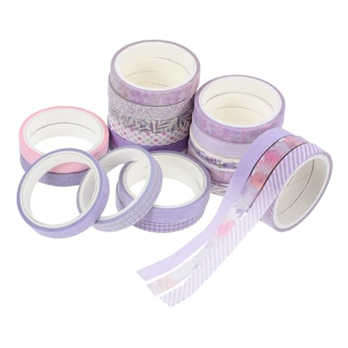 jojofuny 20 Stück Teiliges Washi Tape Set Lila Vintage Scrapbooking Klebeband mit Schönen Floralen Designs Vielseitig Einsetzbar für DIY Basteln Geschenkverpackung Journaling und Kreative jojofuny 20 Stück Teiliges Washi Tape Set Lila Vintage Scrapbooking Klebeband mit Schönen Floralen Designs Vielseitig Einsetzbar für DIY Basteln Geschenkverpackung Journaling und Kreative von jojofuny