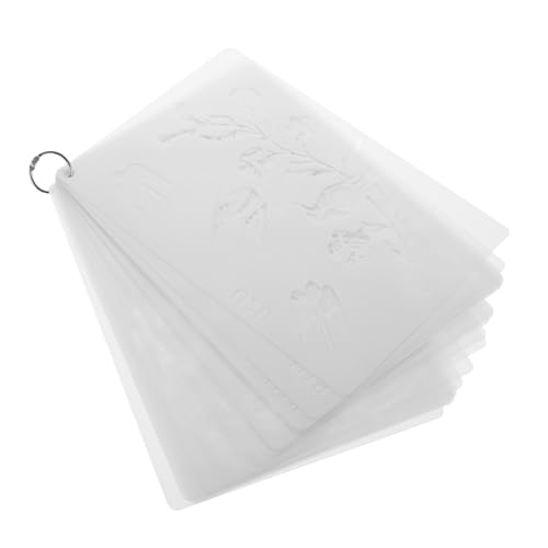 jojofuny 20 Stück Teiliges Wiederverwendbares Malvorlagen für Blumen und Vogel Schablonen Diy Zeichenvorlagen für Scrapbooking Fotoalben Grußkarten und Kreative Bastelprojekte von jojofuny