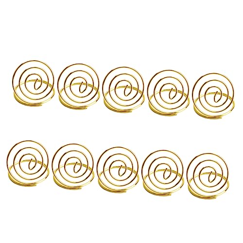 jojofuny 20 Stück Tischkartenhalter aus Carbonstahl Goldene Platzkartenhalter für Hochzeiten Partys und Stilvolle und Robuste für Menükarten und Tischnummern von jojofuny