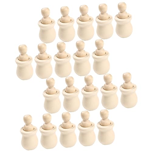 jojofuny 20 Stück Unbemalte Holzfiguren zum Basteln Diy Holzpuppen für Projekte Unvollendete Holzspielzeuge für Zuhause und jojofuny 20 Stück Unbemalte Holzfiguren zum Basteln Diy Holzpuppen für Projekte Unvollendete Holzspielzeuge für Zuhause und von jojofuny