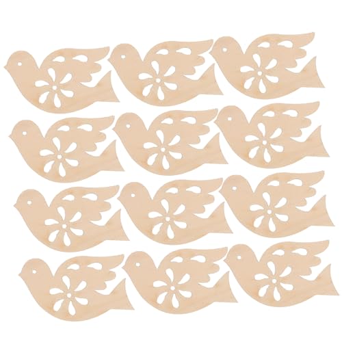 jojofuny 20 Stück Unvollendete Holz Tauben zum Basteln Diy Holzfiguren für Projekte für Dekoration und Personalisierte Sicher für Vielseitig Einsetzbar jojofuny 20 Stück Unvollendete Holz Tauben zum Basteln Diy Holzfiguren für Projekte für Dekoration und Personalisierte Sicher für Vielseitig Einsetzbar von jojofuny