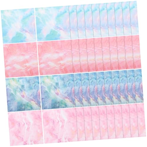 jojofuny 200 Blatt Doppelseitiges Origami Papier Sternenhimmel Design Quadratisch Buntes Bastelpapier für Kindergarten DIY Faltprojekte Scrapbooking und Handarbeit von jojofuny