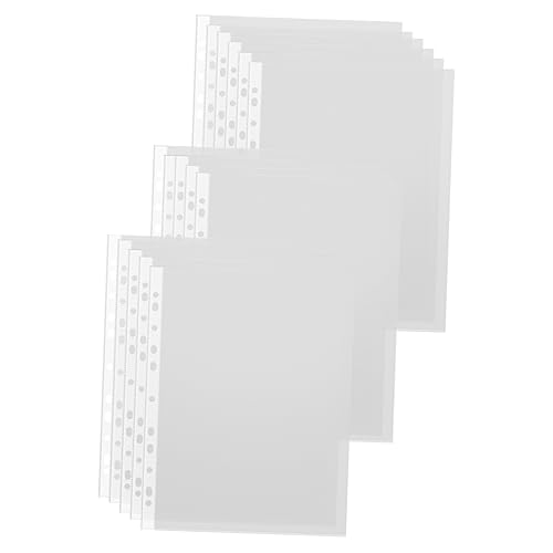 jojofuny 200 Stck. Transparente Taschen Datei Aufbewahrung Beutel mit Löchern für Ordner für Dokumente Fotos und Postkarten Praktisch für Schule und Büro jojofuny 200 Stck. Transparente Taschen Datei Aufbewahrung Beutel mit Löchern für Ordner für Dokumente Fotos und Postkarten Praktisch für Schule und Büro von jojofuny