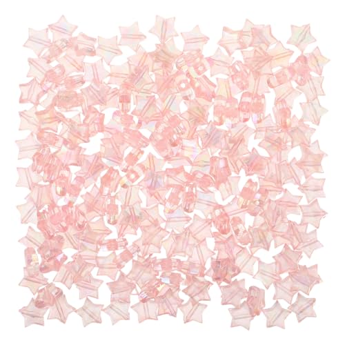 jojofuny 200 Stück Acryl-Abstandsperlen in Sternform, Charms zur Schmuckherstellung, fünfzackige Sternperlen, lose Perlen mit Loch für selbstgemachte Armbänder, Halsketten und Bastelprojekte jojofuny 200 Stück Acryl-Abstandsperlen in Sternform, Charms zur Schmuckherstellung, fünfzackige Sternperlen, lose Perlen mit Loch für selbstgemachte Armbänder, Halsketten und Bastelprojekte von jojofuny
