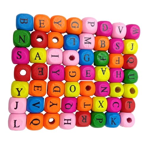 jojofuny 200 Stück Bunte Holz Buchstabenperlen Quadratisch Langlebig DIY Schmuckherstellung Armbänder Halsketten Kreative Bastelperlen jojofuny 200 Stück Bunte Holz Buchstabenperlen Quadratisch Langlebig DIY Schmuckherstellung Armbänder Halsketten Kreative Bastelperlen von jojofuny