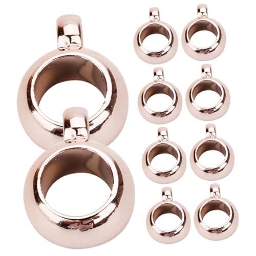 jojofuny 200 Stück DIY Spacer Bail Perlen mit Großem Loch für Schmuckherstellung Armbänder Anhänger Bastelperlen Schmuckzubehör Roségoldfarbene Ccb Perlen jojofuny 200 Stück DIY Spacer Bail Perlen mit Großem Loch für Schmuckherstellung Armbänder Anhänger Bastelperlen Schmuckzubehör Roségoldfarbene Ccb Perlen von jojofuny