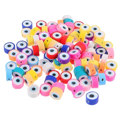 jojofuny 200 Stück Evil Eye DIY Perlen Lose Spacer Beads für Schmuckherstellung Charmante Bastelperlen für Armbänder Ohrringe und Kreative Projekte für DIY Enthusiasten von jojofuny