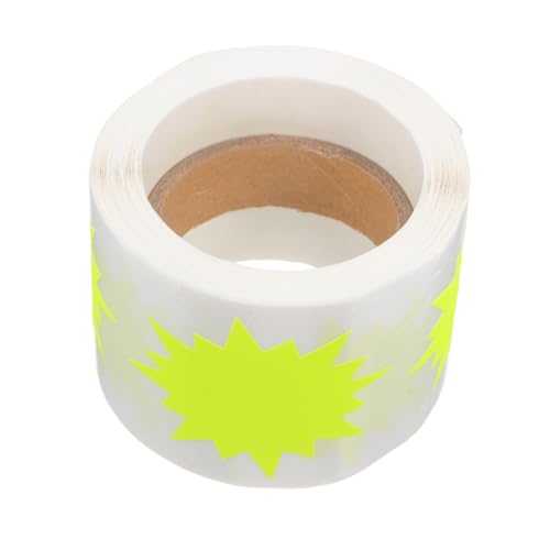 jojofuny 200 Stück Fluoreszierende Burst Aufkleber für Einzelhandel und Diy Projekte Leuchtend Gelbe Preisschilder für Vielseitige Anwendungen jojofuny 200 Stück Fluoreszierende Burst Aufkleber für Einzelhandel und Diy Projekte Leuchtend Gelbe Preisschilder für Vielseitige Anwendungen von jojofuny