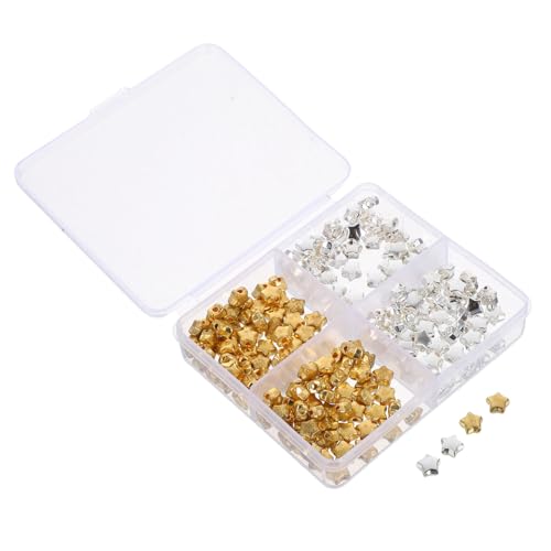 jojofuny 200 Stück Large Hole Star Shaped Spacer Beads Bunte Kunststoffperlen für Schmuckherstellung Diy Armband Halskette Anhänger Zubehör jojofuny 200 Stück Large Hole Star Shaped Spacer Beads Bunte Kunststoffperlen für Schmuckherstellung Diy Armband Halskette Anhänger Zubehör von jojofuny