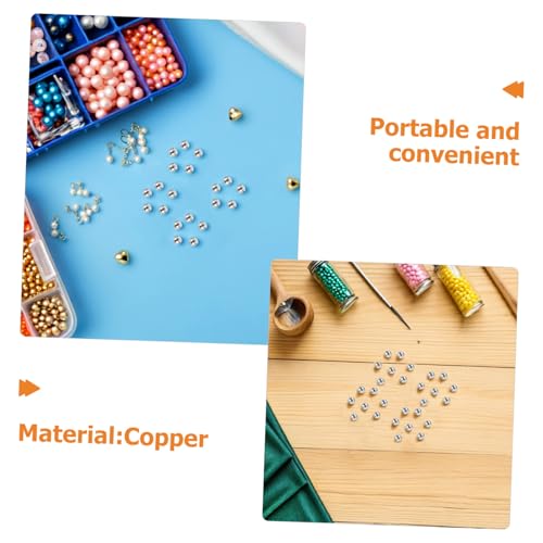 jojofuny 200 Stück Metall-abstandsperlen Silberfarben Runde Spacer Beads für DIY Armband und Halskette Schmuckherstellung Kratzfest Vielseitig Einsetzbar für Kreative Bastelprojekte jojofuny 200 Stück Metall-abstandsperlen Silberfarben Runde Spacer Beads für DIY Armband und Halskette Schmuckherstellung Kratzfest Vielseitig Einsetzbar für Kreative Bastelprojekte von jojofuny