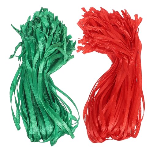 jojofuny 200 Stück Ornament-Aufhängerschnüre: Gebundene Bänder, Weihnachtsbaum-Ornament-Aufhänger zum Aufhängen von Weihnachtsbaumdekorationen, Feiertagsparty-Zubehör jojofuny 200 Stück Ornament-Aufhängerschnüre: Gebundene Bänder, Weihnachtsbaum-Ornament-Aufhänger zum Aufhängen von Weihnachtsbaumdekorationen, Feiertagsparty-Zubehör von jojofuny