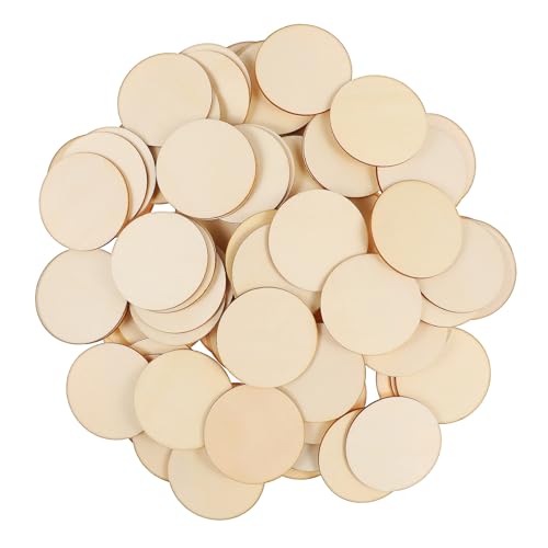 jojofuny 200 Stück Runde Holzscheiben Stabile Holzplatten zum Basteln Vielseitige Holzscheiben für Schmuck Deko DIY Handwerk Natürliche Holzstücke jojofuny 200 Stück Runde Holzscheiben Stabile Holzplatten zum Basteln Vielseitige Holzscheiben für Schmuck Deko DIY Handwerk Natürliche Holzstücke von jojofuny