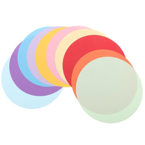 jojofuny 200 Stück Rundes Buntes Bastelpapier Dekoratives Faltpapier für DIY Handwerk Schulprojekte Scrapbooking und Papierkunst Praktisch und Vielseitig für Anfänger und Fortgeschrittene von jojofuny