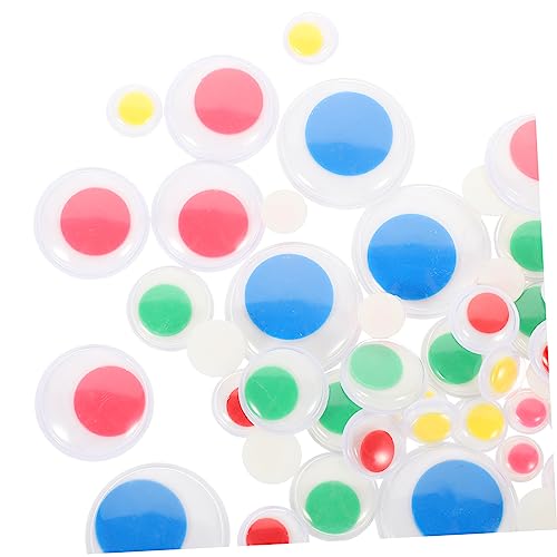 jojofuny 200 Stück Selbstklebende Augen Aufkleber für Diy Puppen Bastel Augen mit Starkem Kleber für Bastelprojekte Kunst und Dekorationen von jojofuny