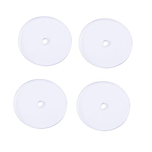 jojofuny 200 Stück Transparente Ohrring Verschlüsse aus Umweltfreundlichem Material Runde Earring Backings Schmerzfreie Ohrstecker Stopper für Diy Schmuckherstellung und Ersatz für Lose von jojofuny