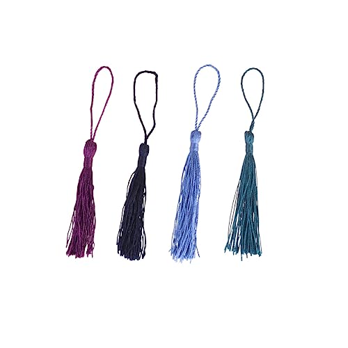 jojofuny 200 Stück Vintage Quasten Anhänger für DIY Schmuck Handwerk Bunte Troddeln als Handy Anhänger Wanddeko Geschenkverzierung und Bastelbedarf Vielseitiges Zubehör für von jojofuny