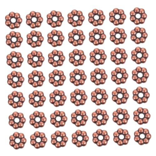 jojofuny 2000 Stück Blumenförmige Perlenschmuckzubehör Bunt Hängend Schmuck Abstandsperlen Geformt Charme Schüttgut Zarte Perlen Weiß Farbig Basteln Pastell Rosa Für Rocailles Poly Plastik von jojofuny