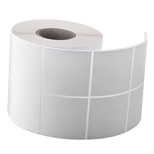 jojofuny 2000 Stück Selbstklebende Etiketten Weiße Barcode Labels für Drucker für Adress Versand und Cd Beschriftungen Rollengepackt Klare Beschriftung ohne Abfall von jojofuny