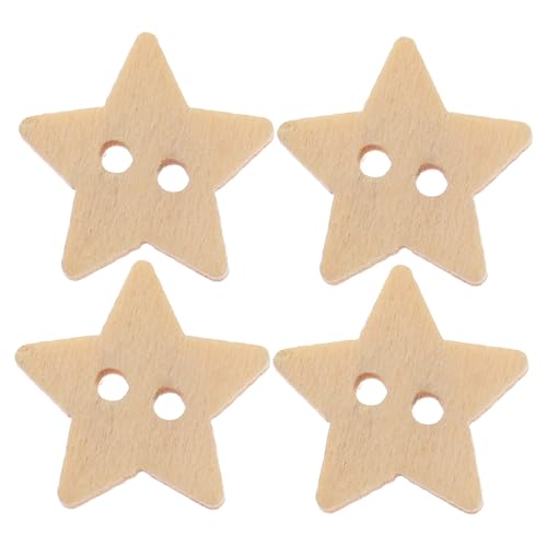 jojofuny 200Stücke Holzknöpfe Sternform Design für Handarbeiten und Scrapbooking jojofuny 200Stücke Holzknöpfe Sternform Design für Handarbeiten und Scrapbooking von jojofuny