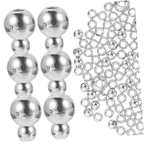 jojofuny 200Stücke Metallperlen Kupfer Spacer Perlen für DIY Schmuck Langlebig und Leicht zum Auffädeln von Armbändern und Glänzende Oberflächen jojofuny 200Stücke Metallperlen Kupfer Spacer Perlen für DIY Schmuck Langlebig und Leicht zum Auffädeln von Armbändern und Glänzende Oberflächen von jojofuny
