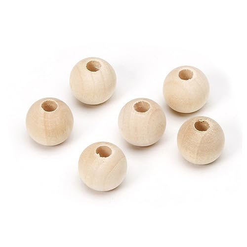 jojofuny 200Stücke Runde Holzperlen Unbehandelte Naturholz Bastelperlen zum Auffädeln für DIY Schmuck Dekorationen und Bastelprojekte und Erwachsene jojofuny 200Stücke Runde Holzperlen Unbehandelte Naturholz Bastelperlen zum Auffädeln für DIY Schmuck Dekorationen und Bastelprojekte und Erwachsene von jojofuny