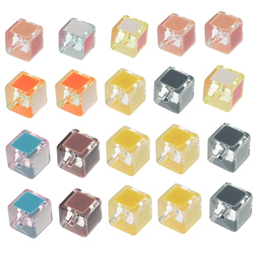 jojofuny 20Stücke Acryl Würfelperlen für Schmuckherstellung DIY Spacer Perlen Verschiedenen Farben für Halsketten Armbänder und Handwerksprojekte jojofuny 20Stücke Acryl Würfelperlen für Schmuckherstellung DIY Spacer Perlen Verschiedenen Farben für Halsketten Armbänder und Handwerksprojekte von jojofuny