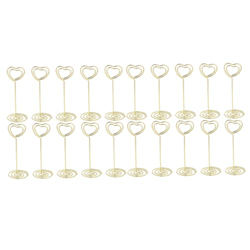 jojofuny 20Stücke Kreative Kartenhalter Herzform Dekorative Memo Clips für Tischdekoration Hochzeiten Partys Büro Goldfarben jojofuny 20Stücke Kreative Kartenhalter Herzform Dekorative Memo Clips für Tischdekoration Hochzeiten Partys Büro Goldfarben von jojofuny