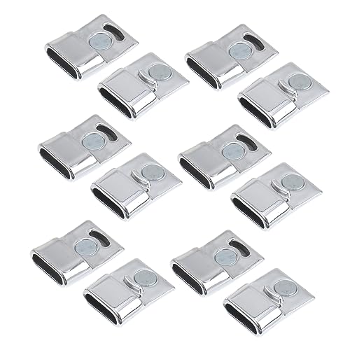 jojofuny 20Stücke Silber Magnetverschluss Schmuckkordelverbinder für DIY Armbänder und Magnetische Verschlüsse für Schmuckherstellung Zubehör jojofuny 20Stücke Silber Magnetverschluss Schmuckkordelverbinder für DIY Armbänder und Magnetische Verschlüsse für Schmuckherstellung Zubehör von jojofuny