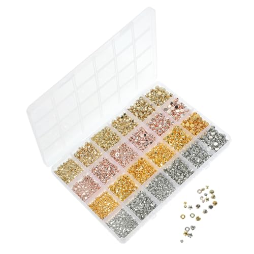 jojofuny 2160 Stück Teiliges Perlen für DIY Schmuckherstellung Farben Ccb Spacer Perlen mit Glatte Oberfläche Vielseitig für Armbänder Basteln Geschenkidee für und Kreative Handarbeiten jojofuny 2160 Stück Teiliges Perlen für DIY Schmuckherstellung Farben Ccb Spacer Perlen mit Glatte Oberfläche Vielseitig für Armbänder Basteln Geschenkidee für und Kreative Handarbeiten von jojofuny