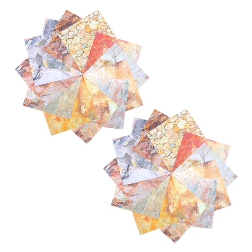 jojofuny 24 Blatt Hintergrundpapier Scrapbook Scrapbook Journaling Ästhetische Sammlung Materialpapier DIY Materialpapier Kunstdruckpapier DIY Retro Papier Bastelbedarf Papier von jojofuny