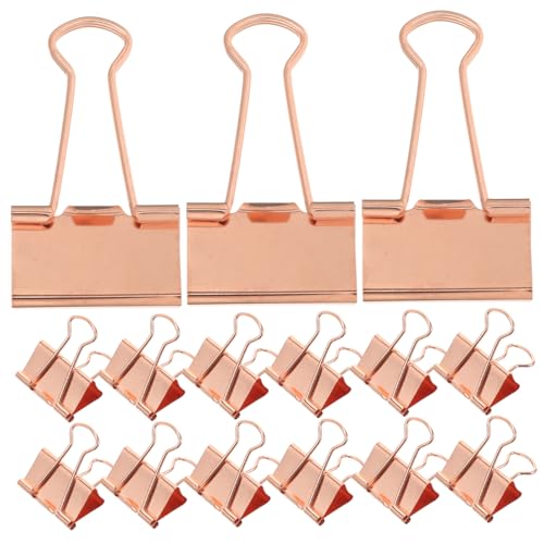 jojofuny 24 Stück Büroklammern Roségold Vielseitige Papierklammern für Schule Zuhause und Bürobedarf Starker Halt für Sicheres Befestigen von Dokumenten jojofuny 24 Stück Büroklammern Roségold Vielseitige Papierklammern für Schule Zuhause und Bürobedarf Starker Halt für Sicheres Befestigen von Dokumenten von jojofuny