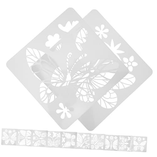 jojofuny 24 Stück Schmetterlings Malschablonen Teiliges DIY Malvorlagen für Erwachsene und Wiederverwendbare Schablonen für Wandgestaltung Scrapbooking und Kreative Kunstprojekte von jojofuny
