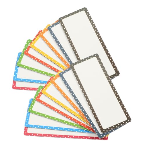 jojofuny 24 Stück Teilig Magnetische Abwischbare Namensschilder Beschreibbar Wiederverwendbar Magnetische Etiketten für Whiteboards Kühlschränke Schule Büro Organizer von jojofuny