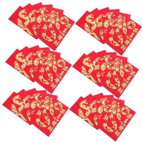 jojofuny 24 Stück Teiliges Traditionelle Rote Umschläge mit Schlangen Zodiac Stabile Papiermaterialien Großzügige Kapazität für Chinesisches Neujahr und Hochzeiten Festliche Lunar Year jojofuny 24 Stück Teiliges Traditionelle Rote Umschläge mit Schlangen Zodiac Stabile Papiermaterialien Großzügige Kapazität für Chinesisches Neujahr und Hochzeiten Festliche Lunar Year von jojofuny