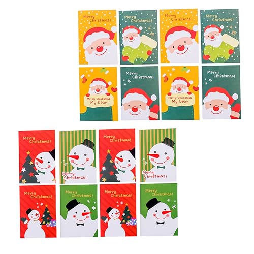 jojofuny 24 Stück Teiliges Weihnachts Pocket Notebooks Niedliche Cartoon Schneemann Weihnachtsmann Notizblöcke Handliche Schul Büro Notizbücher Zufällige Designs Weihnachtsgeschenke und von jojofuny