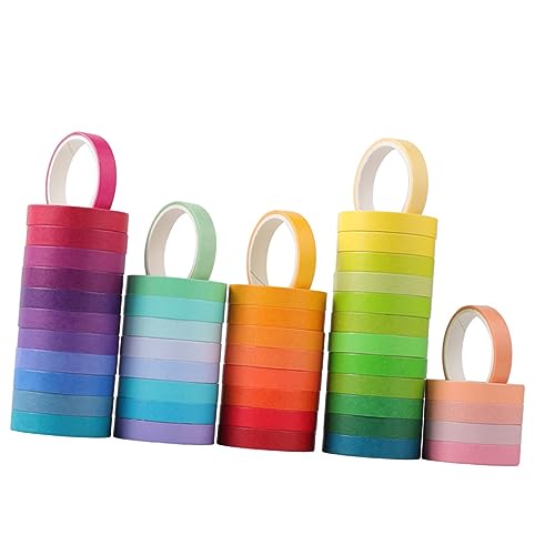 jojofuny 240 Rollen Teiliges Washi Tape Bunte Scrapbooking Klebebänder Breit Vielseitige Diy Masking Tapes für Tagebuch Planer Handliche Rückstandslos Ablösbare Dekoration jojofuny 240 Rollen Teiliges Washi Tape Bunte Scrapbooking Klebebänder Breit Vielseitige Diy Masking Tapes für Tagebuch Planer Handliche Rückstandslos Ablösbare Dekoration von jojofuny