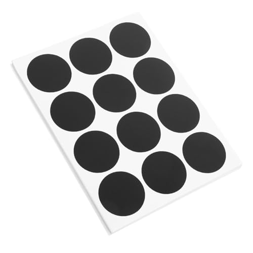 jojofuny 240 Stück Schwarze Tafelaufkleber Ablösbare Etiketten für Gewürzgläser Flaschen und Dosen für Küche Lernen und Handwerksprojekte von jojofuny