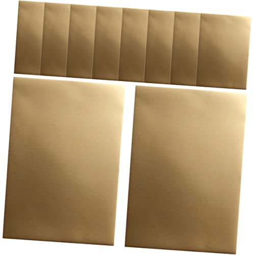 jojofuny 25 Blatt Goldmarmelade farbig Herstellung Karte Bastelfaltpapier dekorativ für kreativpapier scrapbook paper origami basteln DIY papier Origamipapier doppelseitig das Papier Golden von jojofuny