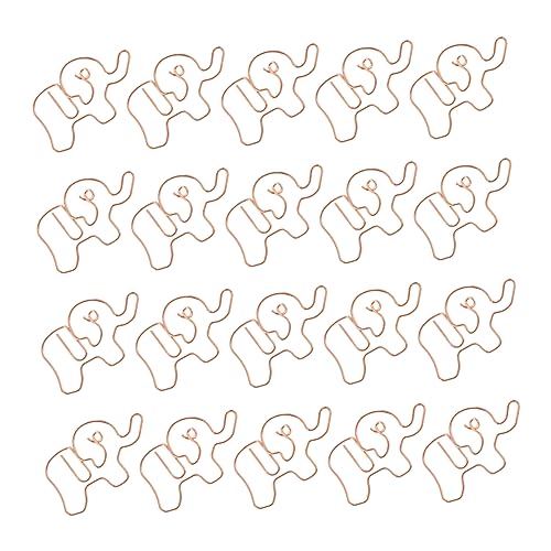 jojofuny 25 Stück Katze Büroklammer Lesezeichen-clips Büroklammer in Tierform Memo-klemmen Clips in Tierform Büroklammern Für Studenten Lesezeichenclip in Tierform Metall Golden von jojofuny
