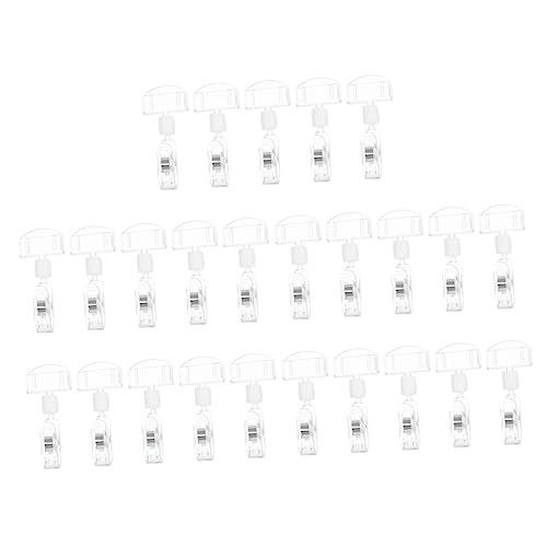 jojofuny 25 Stück Teiliges Transparenter Preisschildhalter Clips Vielseitige Etikettenhalter für Einzelhandel Supermärkte Werbeschilder und Namenskarten Leicht Praktisch Robust jojofuny 25 Stück Teiliges Transparenter Preisschildhalter Clips Vielseitige Etikettenhalter für Einzelhandel Supermärkte Werbeschilder und Namenskarten Leicht Praktisch Robust von jojofuny