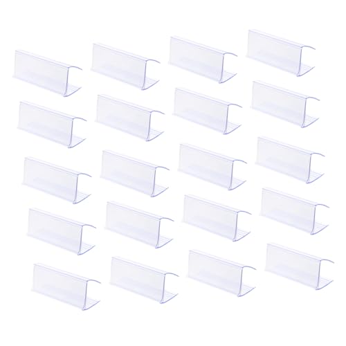 jojofuny 25 Stück Teiliges Transparentes Kunststoff Etikettenhalter Stabiler Preisschildhalter für Regal und Preisanzeigen im Einzelhandel Wetterbeständig und Schutzfunktion für Supermarkt jojofuny 25 Stück Teiliges Transparentes Kunststoff Etikettenhalter Stabiler Preisschildhalter für Regal und Preisanzeigen im Einzelhandel Wetterbeständig und Schutzfunktion für Supermarkt von jojofuny