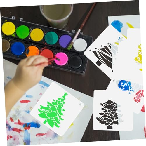 jojofuny 25 Stück Teiliges Weihnachtsbaum Schablonen Wiederverwendbarem Pet Material Fein Gearbeitet Glatte Oberfläche Vielseitig für DIY Karten Bastelprojekte und Weihnachtsdekorationen jojofuny 25 Stück Teiliges Weihnachtsbaum Schablonen Wiederverwendbarem Pet Material Fein Gearbeitet Glatte Oberfläche Vielseitig für DIY Karten Bastelprojekte und Weihnachtsdekorationen von jojofuny