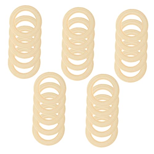 jojofuny 25 Stück Unlackierte Holzringe für Diy Natürliche Macramee Ringe für Handarbeiten Bastelprojekte und Schmuckherstellung jojofuny 25 Stück Unlackierte Holzringe für Diy Natürliche Macramee Ringe für Handarbeiten Bastelprojekte und Schmuckherstellung von jojofuny