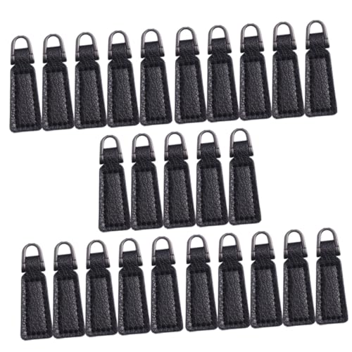 jojofuny 25Stücke Reißverschluss Reparatur PU Zipper Pull Tabs für Kleidung Taschen und Geldbörsen Einfache Installation Zubehör für Reparaturen und DIY Projekte von jojofuny