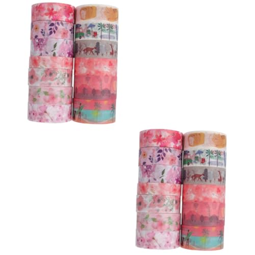 jojofuny 26 Rollen Kirschblüten-aufkleber Klebeband Mit Sakura-muster Dekorationsband Klebeband Für Papier jojofuny 26 Rollen Kirschblüten-aufkleber Klebeband Mit Sakura-muster Dekorationsband Klebeband Für Papier von jojofuny