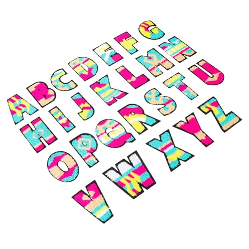 jojofuny 26 Stück Buchstaben-Patch Stickerei gestickte Buchstaben Alphabet-Aufnäher für Kleidung Applikationsbuchstaben nähen Uni Briefe Bügeln auf Applikationen bunte Buchstabenflecken jojofuny 26 Stück Buchstaben-Patch Stickerei gestickte Buchstaben Alphabet-Aufnäher für Kleidung Applikationsbuchstaben nähen Uni Briefe Bügeln auf Applikationen bunte Buchstabenflecken von jojofuny