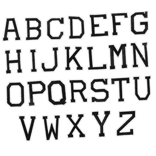 jojofuny 26 Stück Teiliges Aufbügler Buchstabenflicken Englische Patches für Diy Kleidung Taschen Hüte und Mehr zum Reparieren und Dekorieren von jojofuny